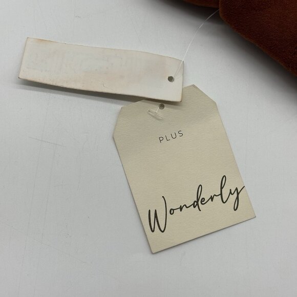 Wonderly Plus Size 1X Dark Russet Faux Sueded Scuba Casual Pull-On Pants NWT - Picture 10 of 10